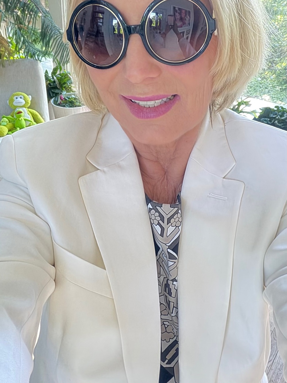 Lauren Ralph Lauren White Tailored Blazer - Picture 3 of 11